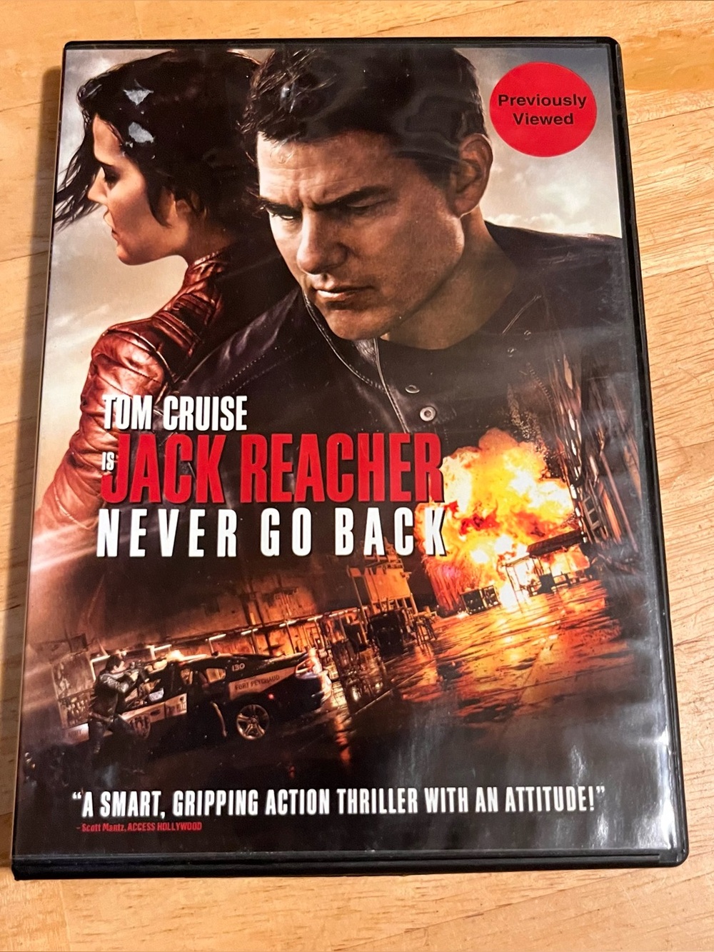 Jack Reacher: Never Go Back DVD